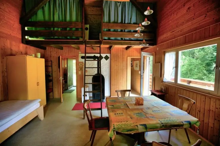 Wohnzimmer Wanderhütte Arthur