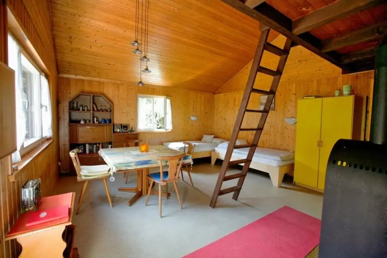 Wohnzimmer Wanderhütte Arthur