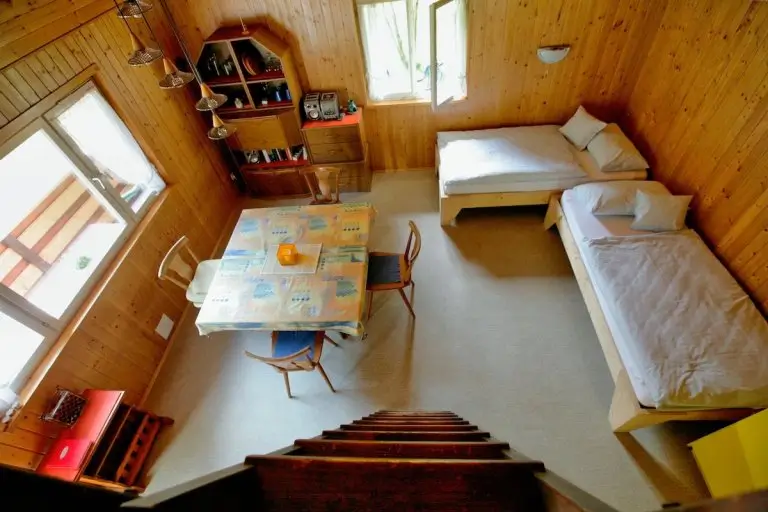 Wohnzimmer Wanderhütte Arthur