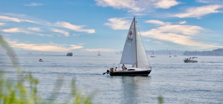 Segeln auf dem Bodensee bei Überlingen