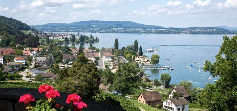 Blick auf die Halbinsel Höri
