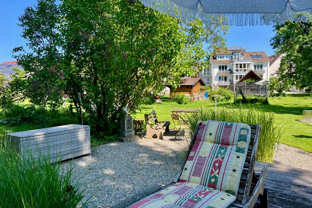 Garten vom Ferienhaus Bohlingen