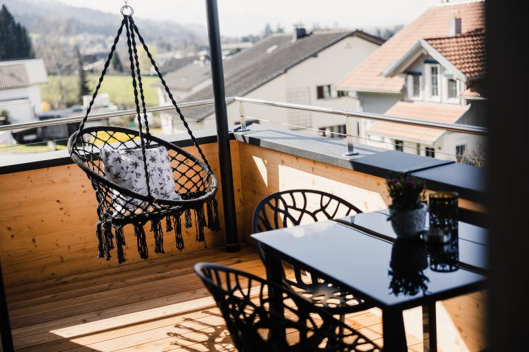 Ferienwohnung in Hörbranz am Bodensee, Balkon